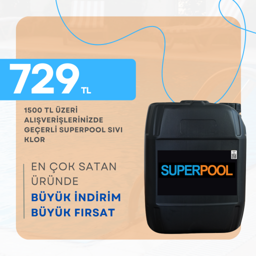 1500 TL ve Üzeri Alışverişlerde Sıvı Klor 729 TL